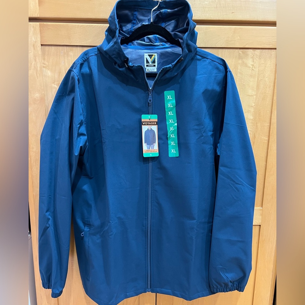 Voyager Men’s Navy Windbreaker Jacket XL - NWT